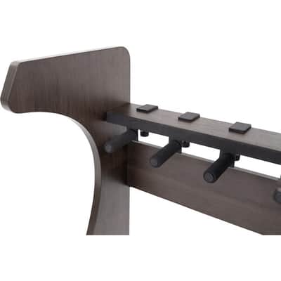 Gator Frameworks Elite Series 3 to 4-Space Guitar & Instrument Case Combo Rack Dark Walnut Brown Finish image 10