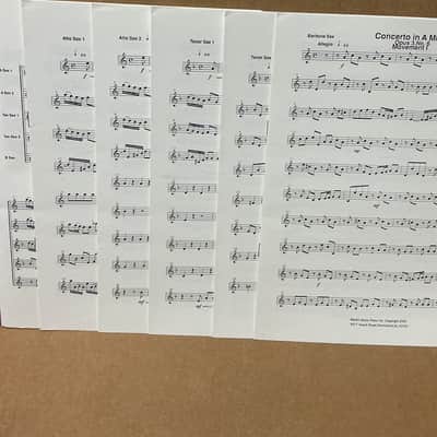 Antonio Vivaldi Concerto in A Minor from Opus 3, No. 6 Saxophone Quintet CS611 image 2