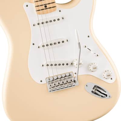 Fender Jimmie Vaughan Tex-Mex Strat Maple Fingerboard - Olympic White image 5