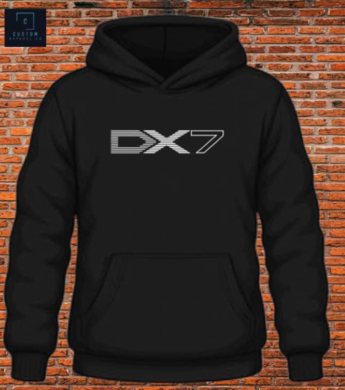 DX7 Synth Hoodie: Black, Gray, White - Small, Medium, Large, XL, XXL