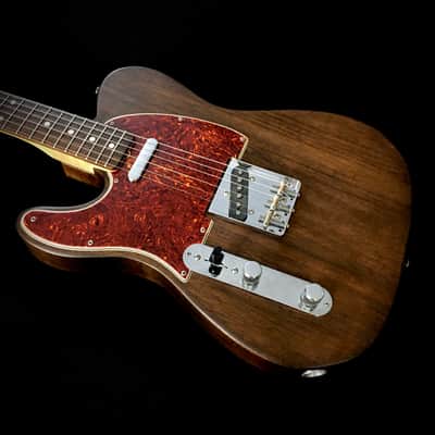 LEFTY! TL66 Custom Relic Build Solid 1-Piece Mahogany Aged Walnut Satin Guitar 7.1 Lb HSC image 4