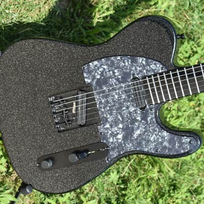 Custom Pre-order! Telecaster HH Metallic Black Sparkle Flake 4-Way Coil Split image 3