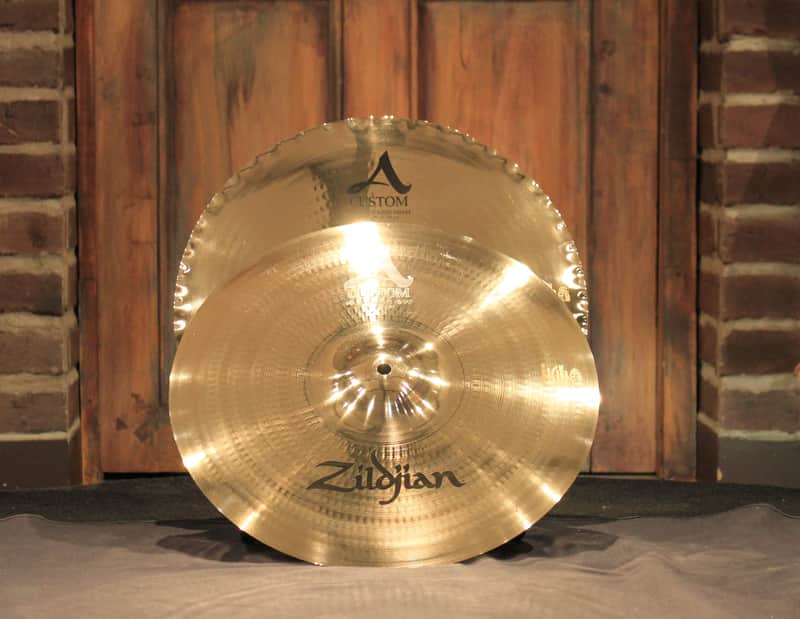 Zildjian A Custom Mastersound Hihat 15" Cymbals - Demo! image 1