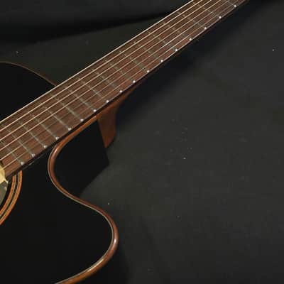 Lag Tramontane T118ABCE-BLK Acoustic Electric Guitar w/ Gig Bag image 9