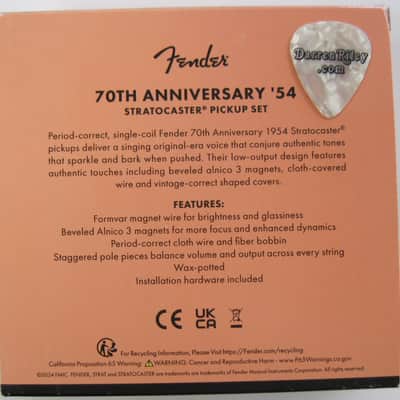 Fender 70th Anniversary ’54 Stratocaster Pickups Set 0992379000 image 3