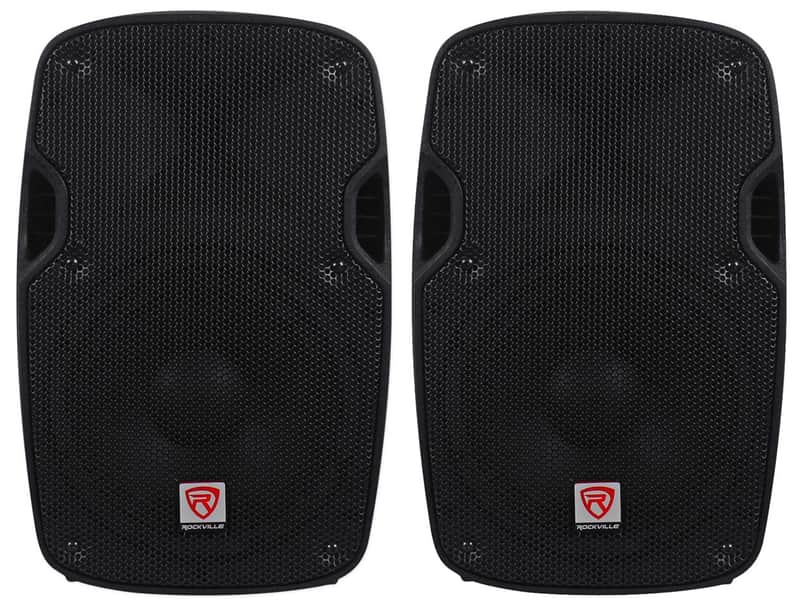 2) Rockville SPG88 8“ Passive 800W DJ PA Speakers ABS Lightweight Cabinet 8 Ohm image 1