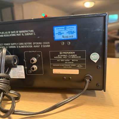 Vintage Pioneer Stereo Tuner TX-6500 II  Near Mint FRESH Service With Manual🎶🔥 image 12