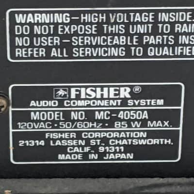 Fisher Mc-4050a Combo System image 2