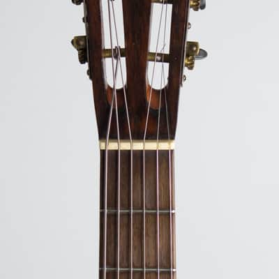 Flat Top Acoustic Guitar, labeled Galiano,  c. 1925, black hard shell case. image 5