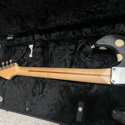Heavy relic Fender Buddy Guy Artist Series Signature Stratocaster 2018 - Black with Polka Dots with Dimarzio and lace sensor pickup image 9