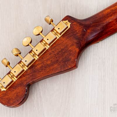 1992 Fender Stratocaster Order Made Walnut Satin Nitro Lacquer w/ Gold Hardware & Case, Japan MIJ Fujigen image 5