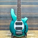 Ernie Ball Music Man BFR Bongo 6 HH Grabber Green Electric Bass w/Case #F76217