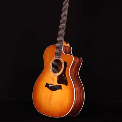 Taylor 214ce Acoustic Electric Guitar, Honey Sunburst Collection image 6