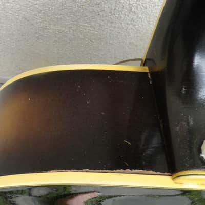 Extremely Rare Vintage Minty 1948 Gibson National Aristocrat 1110  Arch Top Jazz Guitar Video image 8