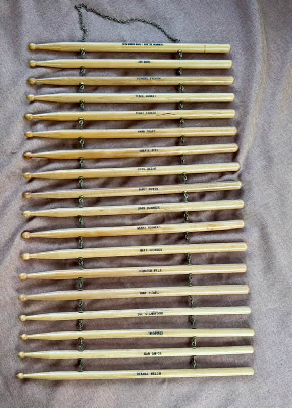 1979 Senior Marching Band Vikette Member Drum Stick Display  Ohio Indiana Memorabilia image 1