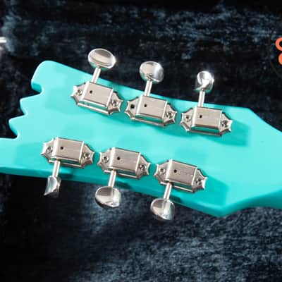 2000s Mosrite Ventures Model Super Custom ’65 Surf Green OHSC image 8