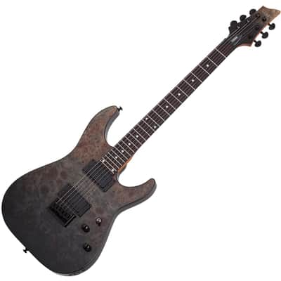 Legator Ninja NRF7-200 Fanned Fret 7 String 2018 Purple Burst Burl
