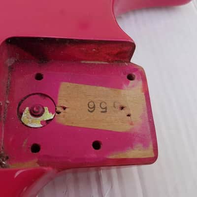 80's FENDER HM STRAT BODY - HOT PINK image 2