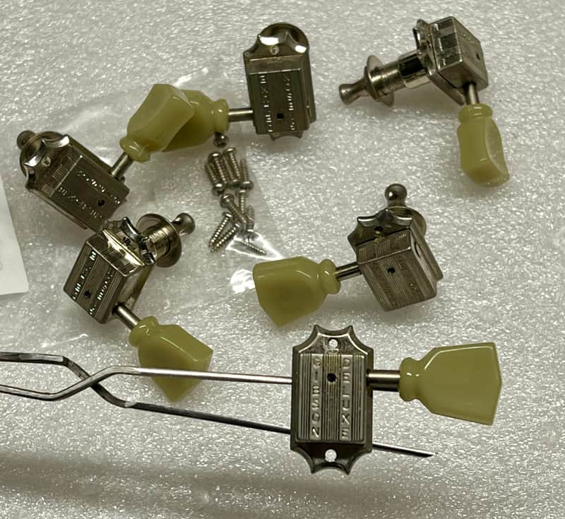 Gibson Deluxe Vintage Style Tuner Set - Nickel