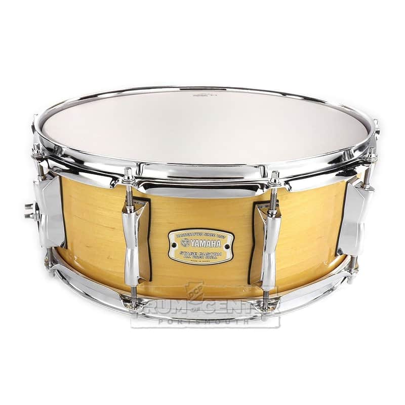 Yamaha Stage Custom Birch Snare Drum 14x5.5 Natural Wood image 1