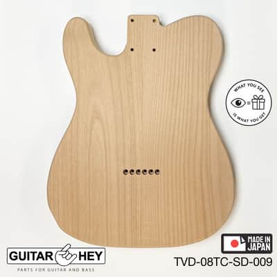 NEW Hosco JAPAN Unfinished Telecaster 62's Style Body, 2-piece - SANDED #009 image 2