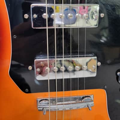 Vintage 1990 Harmony Since 1892 Model 303.1400 Dual Pickup Pro Setup Korea Gigbag image 4