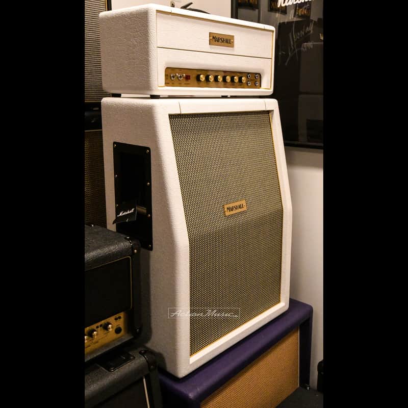 Marshall Limited Edition SV20H Head and Matching SV212 Cabinet White Elephant Grain 2020 image 1