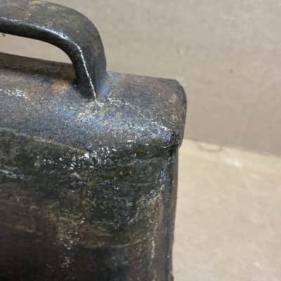 Unbranded Vintage Steel Cowbell – Rustic Patina – Heavy-Duty Construction – Fully Functional – Used image 15