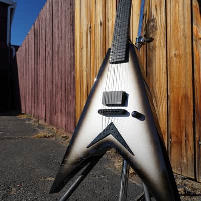 Dean USA Vengeance V Silverburst 6-String Electric Guitar w/ Hard Case (2024) image 11