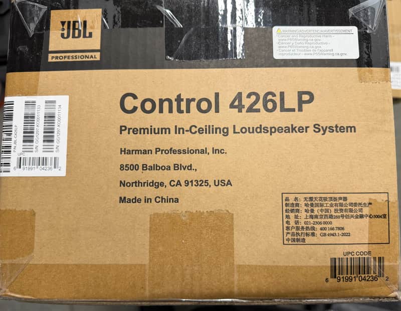 PAIR - NEW IN BOX - JBL Control 426LP 2025 - White image 1
