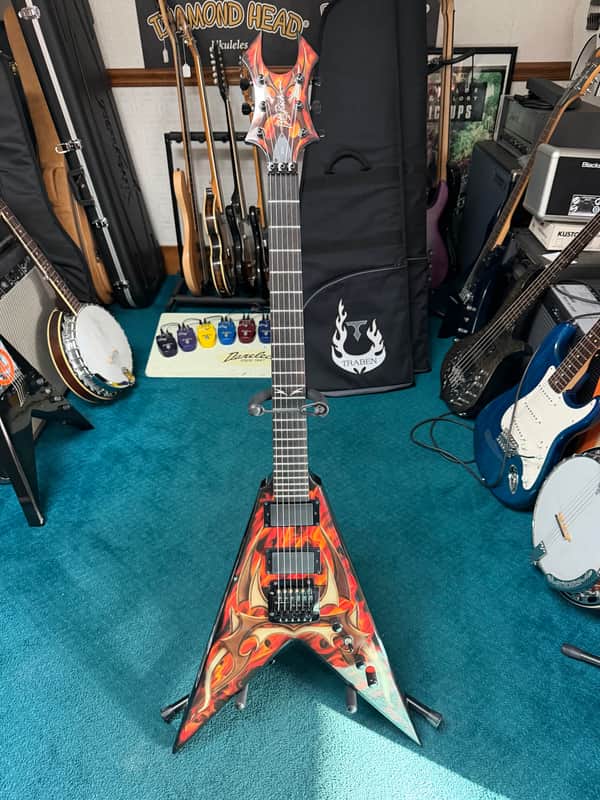 B.C. Rich Kerry King V KKVFG2 Tribal Flame with Kahler Bridge image 1