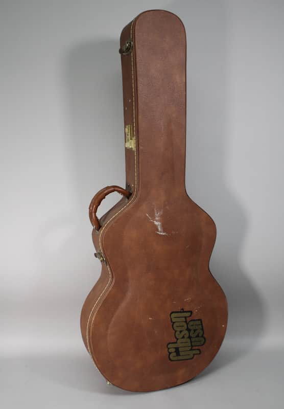 90s/00s Gibson 335 Semi Hollow Case Brown/Pink image 1