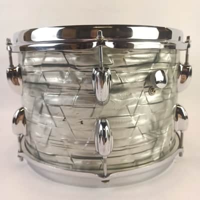 *Slingerland 8x12" Light Blue Pearl Tom Drum Mid-70s Sound King Stick-Saver Rims image 7