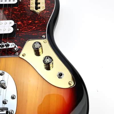 Fender Jaguar Stainless Steel Lower Control Plate - Gold image 2