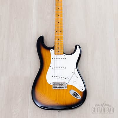 2006 Fender DiMarzio Collection ‘54 Stratocaster ST54-120DMC Sunburst Lacquer, Near-Mint w/ Tweed Case, Japan MIJ image 2