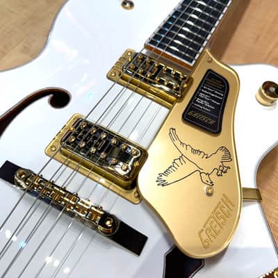 Gretsch Falcon Hollow Body Single-Cut with String-Thru Bigsby and Gold Hardware 2025 - White image 9