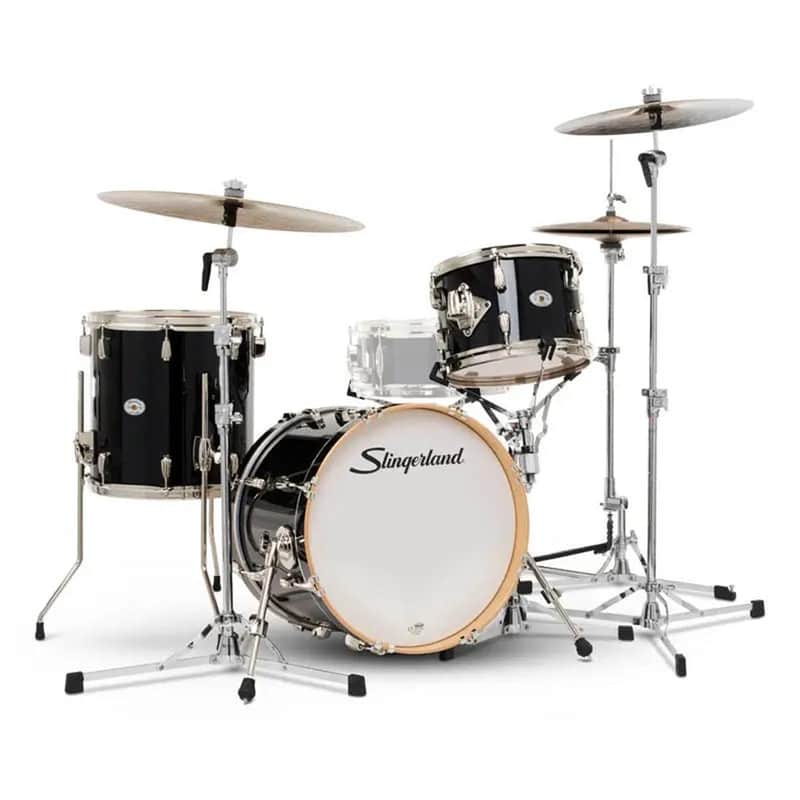Slingerland Studio King 3pc Drum Set 18/12/14 Del Norte Black image 1
