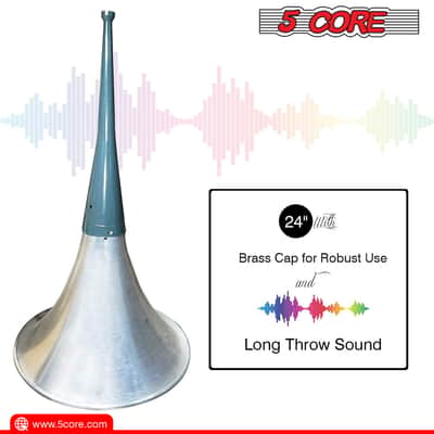 5 Core PA Horn Speaker Waterproof Trumpet Horn 24" Inch + Driver Unit 100 Watt TRUMPET 24 + DU 100 2PK image 3