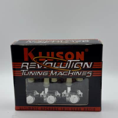 Kluson Revolution Tuning Machines 3x3 KRGL-3-CP - Chrome image 1