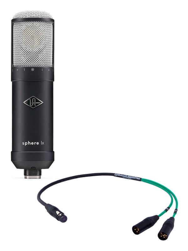 Universal Audio Sphere LX | Modeling Microphone w/ Custom Mogami Stereo Microphone Cable | Green image 1