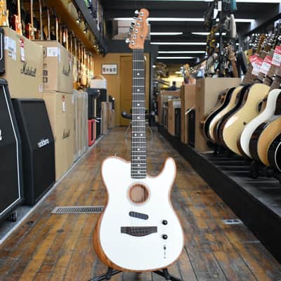 Fender Acoustasonic Player Telecaster Acoustic-electric Guitar 2021 Arctic White w/Softshell Case, Materials image 4