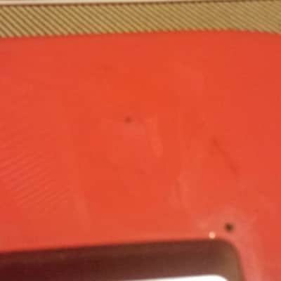 1984 Fender 62 Reissue Stratocaster Fiesta Red image 7