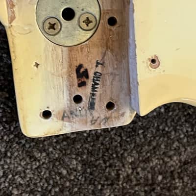 1972 1973 Fender Telecaster Custom guitar body white image 2