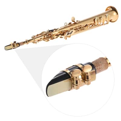 Brass Straight Soprano Bb B Flat Sax Saxophone image 2