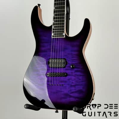 ESP USA M-I NTB NT Electric Guitar w/ Case - Dark Purple Sunburst image 4