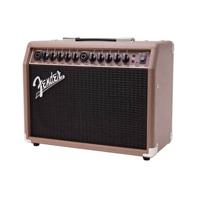 Fender Acoustasonic 40 Guitar Amplifier Bundle with Fender Classic Celluloid Guitar Picks (12-Pack) and 10ft Pro Series Instrument Cable STR/ANG image 4