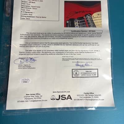 Jeff Beck signed Gibson Melody Maker D fire engine red - Groovy! ✌️ image 14