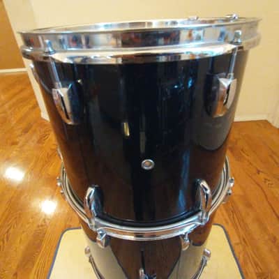 Pearl Export 12 round x 10 rack tom, gloss black, ISS mount, pro heads excellent image 3