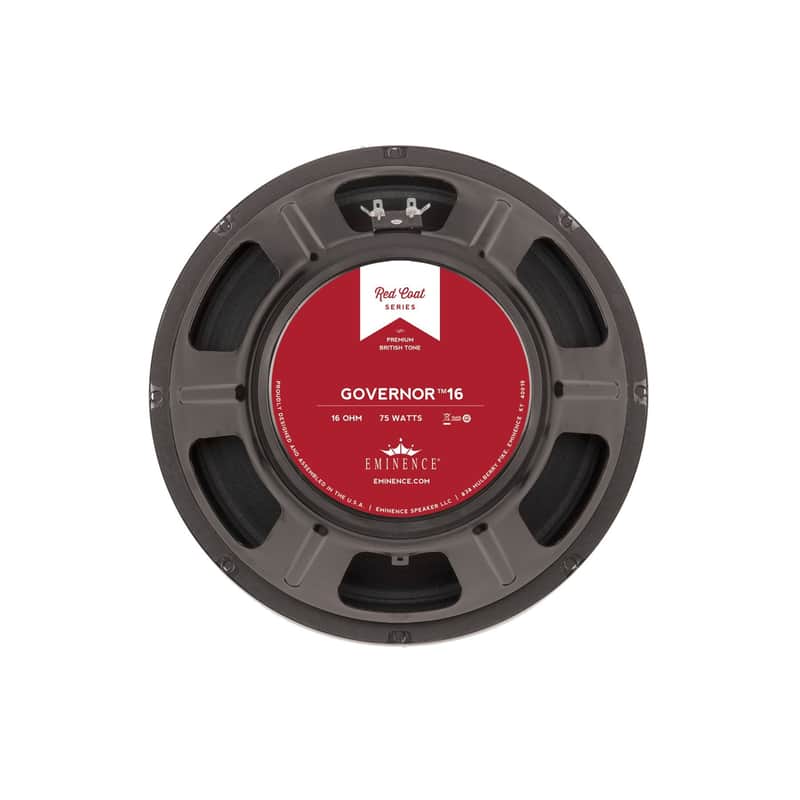 Red Coat Series The Governor 16 12" Guitar Speaker, 75 Watts at 16 Ohms image 1