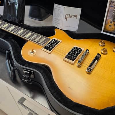 Gibson Les Paul Standard 50s Faded BRAND NEW Vintage Honey Burst DISCONTINUED MODEL Satin Nitro Finish 59 Rounded Neck Profile Guitar image 7